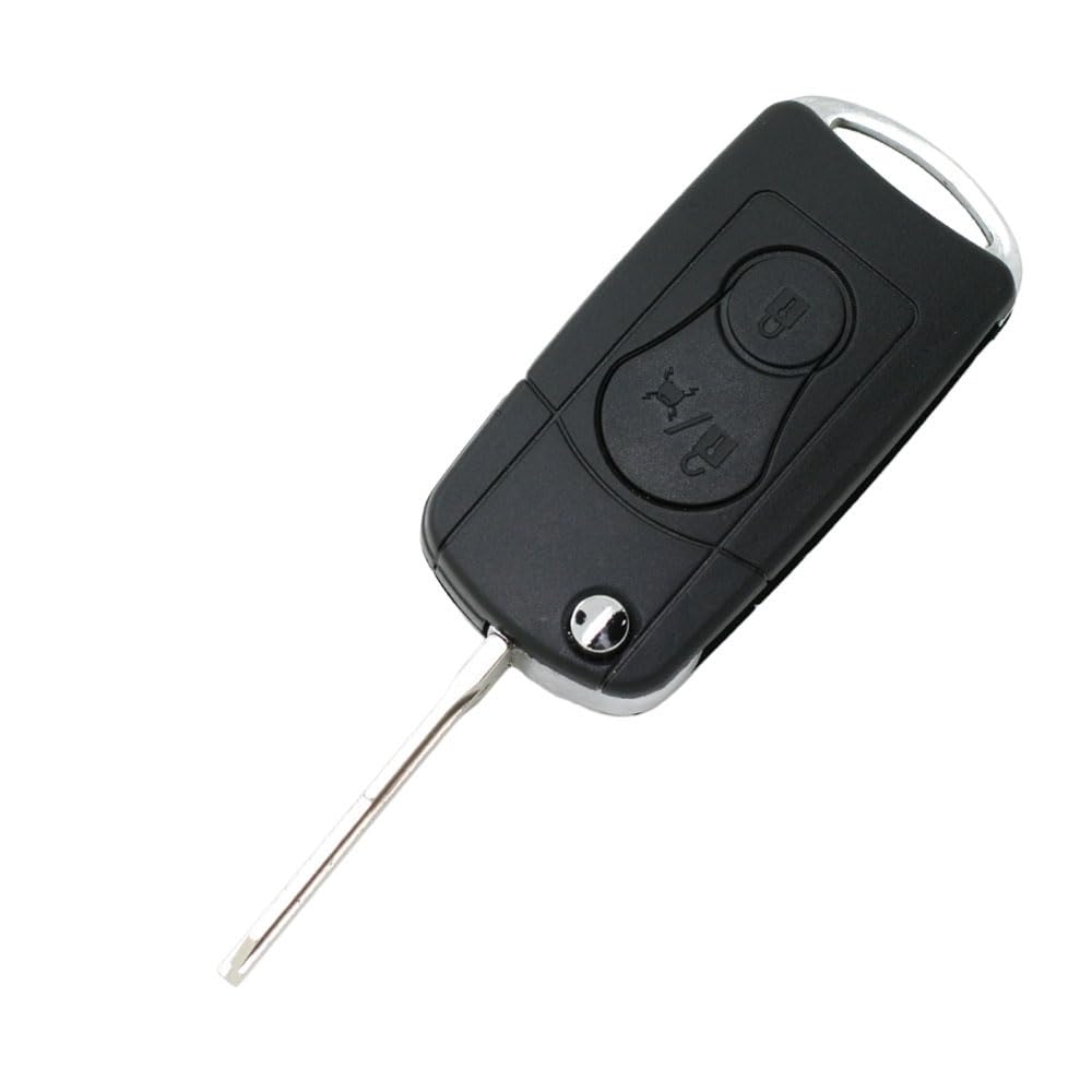 BROVACS Modified Upgraded Flip Key Shell Compatible with SSANGYONG Actyon Kyron Rexton 2 Button Keyless Entry Remote Key Case Fob SS930