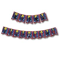 A2ZPlusmore INTO The Spider Verse Birthday Party Bunting Banner, Garland, Flag Pennants