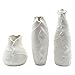 Anding Ceramic White Bottles - Set of 3 Table Vase Home Decorations Now Vase Desktop Center Vase Pieces Creative Home