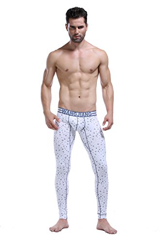 ARCITON Men's Low Rise Leggings Long Johns Thermal Pant Pack of 5 Pack of US XS/with Tag S(Waist: 26"- 29") 5 Colors/Pack