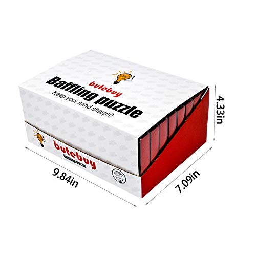 Assorted Metal Puzzle Large 24 Pack IQ Wire Metal Puzzles with Paper Box Gift Package Great Educational Metal Puzzle Games Toys for Kids and Adults by AHYUAN