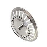 AOWA Stainless Steel Home Kitchen Sink Drain Stopper Basket Strainer Waste Plug 83mm Home Kitchen Stainless Steel Tool