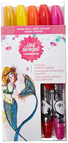 American Crafts Warm Jane Davenport Mixed Media 2 Glitz Sea Markers