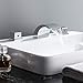 Lovedima Victoria Widespread Waterfall Faucet LED Bathroom Sink Faucet 3-Piece Basin Mixer Tap