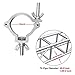 8 Pack 2 Inch Truss O Clamp Hooks Aluminum Alloy Lighting Mount for Stage Light Moving Head Light Par Light Spotlight Fits 48-51mm OD Tubing/Pipe, Heavy Duty Load 220lbs