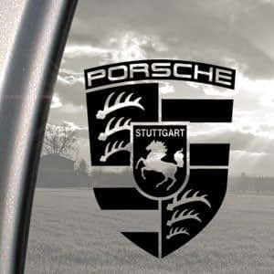 Amazon.com: Porsche Black Decal Truck Bumper Window Vinyl