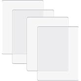 BAOFALI 4 Pcs/2 Pair Standard Cutting Pads for Die Cutting Machine；Clear Polycarbonate Plastic Cutting Plates,Cutting Pads Die Cutting Plates 8 3/4" x 6 1/8" x 1/8 "(22.5 x 15.5 x 0.3 cm)