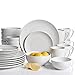Gibson Home 92889.30RM Ogalla 30 Piece Dinnerware Set, White primary