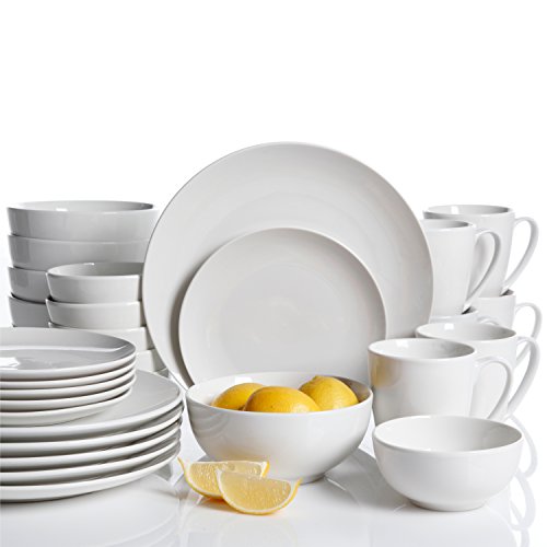 Gibson Home Zen Buffet Porcelain Dinnerware Set, Service for 6 (30pcs