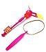 Set of 12 Flashing LED Sling Shot Flare Arrow Helicopter Children's Kid's Toy Flyer (Colors May Vary)