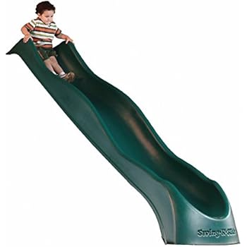 Swing-N-Slide NE 3061 Super Speedwave Plastic Slide for 5 Foot Swing Set Decks, Green