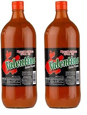 Valentina Salsa Picante Mexican Sauce, Extra Hot, 34 Ounce (Pack of 2)