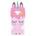 TopSZ Pink Unicorn Case for Samsung Galaxy Note 9,3D Cartoon Silicone Character Kawaii Animal Cover,Cute Girls Kids Teens Guys Horse Funny Rubble Vivid Color Fun Protective Cases for Samsung Note9