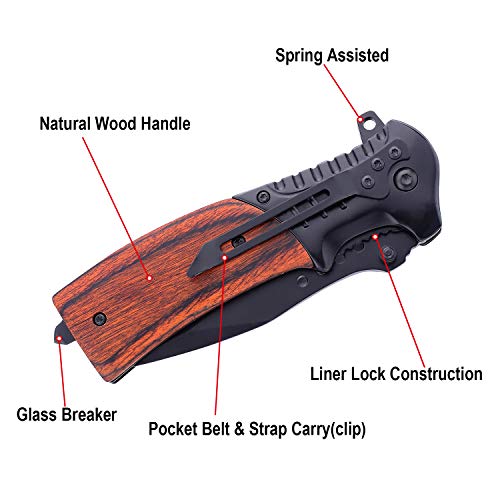 Custom Pocket Knife for Men Engraved Knives Personalized Gifts for