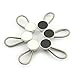 LQ Industrial Collar Extenders 6PCS Metal Expands Top Neck Tie Buttons Dress Shirt Button Extender White 3/8Inch
