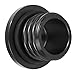 Aluminum CNC Fuel Gas Tank Cap with Rubber Washer For Harley Sportster Davidson 1200 883（Black）