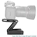 NEEWER Folding Z Flex Tilt Head Tripod Ball Head Quick Shoe QR Plate, Aluminum Alloy Camera Bracket Bubble Level, Compatible with Canon Nikon Camera Camcorder, Tripod, Slider Rail(Black)