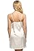 Ekouaer Womens Bridal Nightgown Sleeveless Nightshirt Satin Sleepwear Lace Chemises Lingerie Silk Pajamas, White, Medium