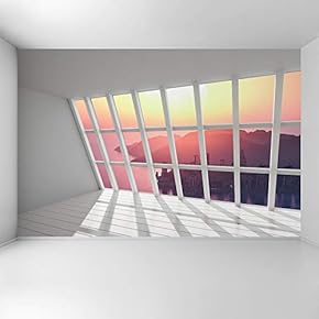 Wall Mural 3D Cityscape Removable Wallpaper Wall Sticker for Bedroom Living Room - 66x96 inches