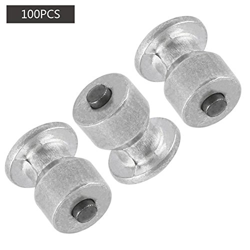 BleuMoo 100Pcs Car Tires Studs Spikes Wheel Car 8mm Snow Chains for Car Vehicle Truck Motorcycle