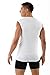 ALBERT KREUZ Men's Sleeveless v-Neck Business Undershirt 100% Organic Cotton White L