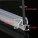 ELEGANT Shower Door Bottom Seal Strip | for 3/8 Inch Thick Frameless Glass | Weather Stripping Seal Sweep | 36 Inch Length |Free Cutting