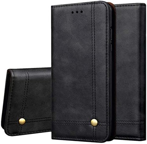 Pirum Magnetic Flip Cover for Oppo F11 PRO Leather Case Wallet Slim Book Cover with Card Slots Cash Pocket Stand Holder - Black
