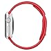 Icesnail Silicone Soft Replacement Bands for 38mm / 42mm All Apple Watch Models (3 Pieces Band Included 2 Lengths for Apple Watch Series 1 2 Sport & Edition 2016) 42mm Red