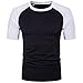 MUSE FATH Mens Casual Raglan T-Shirt, 100% Cotton Short Sleeve Baseball Jersey Tee Shirt