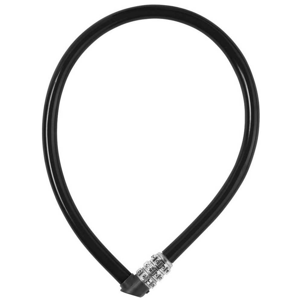 ABUS cable lock 3406C - combination lock - 55 mm long steel cable with plastic coating - security level 1