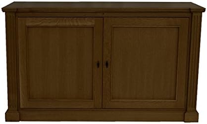 TV Lift - Handcrafted Jefferson TV Lift Cabinet (40" TV - Foot of the Bed Cabinet, Dark Brown (Finish) - White Oak Quartersawn (Wood))