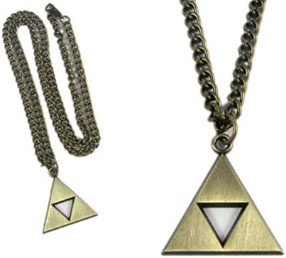 Cosplay Anime Legend of Zelda Triforce Symbol Necklace (Tan)