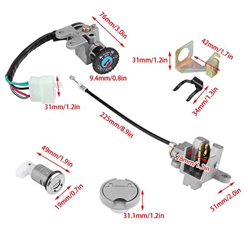 New 50CC Ignition Switch Key Lock For GY6 50cc Jonway Taotao Roketa
