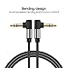 Awinner 3.5mm Right Angle Stereo Audio AUX Cable for iPhone, iPad or Smartphones, Tablets, Media Players-1.5FT