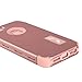 iPhone SE Case Pandawell™ Shockproof Hybrid High Impact Hard Plastic+Soft Silicon Rubber Armor Defender Case Cover for Apple iPhone SE / 5S - All Rose Gold