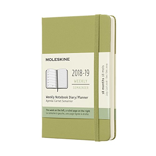 [F.r.e.e] Moleskine Classic Hard Cover 2019 18 Month Weekly Planner, Pocket Size (3.5