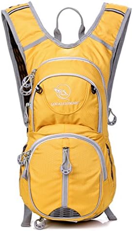 Unisex Youth Mini Backpack 12L Rucksack for Cyling Running Hiking (Yellow)