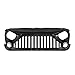 u-Box Front Gladiator Vader Grille in Gloss Black & Painted White 2007-2017 Jeep Wrangler JK & Wrangler Unlimited (W7 Paint Code,Bright White)