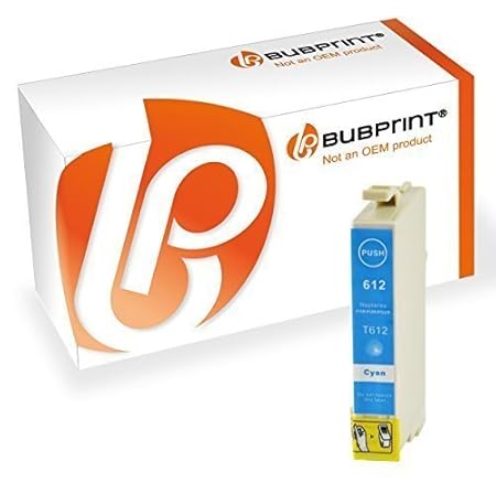 Bubprint Druckerpatrone kompatibel für Epson T0612 für Stylus D68 D88 Plus DX3800 DX3850 DX4200 DX4250 DX4800 DX4850 Cyan