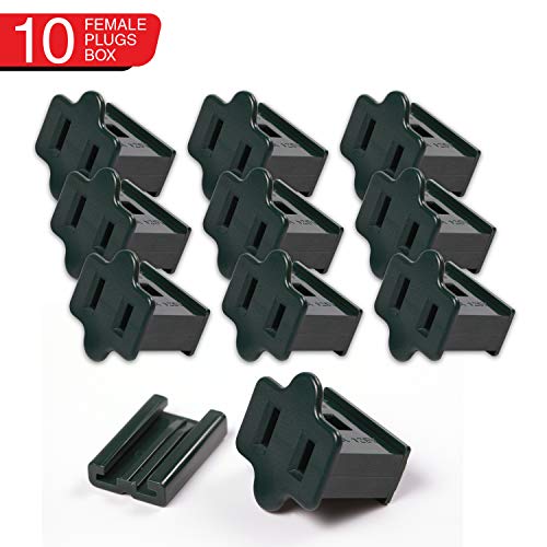 CHRISTMAS LIGHTS FACTORY Female Vampire Plug Gilbert Plug Slide Plug 10 Plugs SPT1