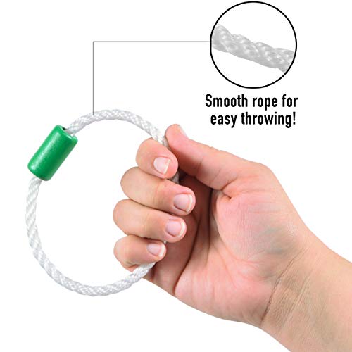 Seesaw Party Games Premium Wooden Ring Toss Game Washer Toss Game