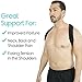 Vive Back Posture Corrector - Upper Neck Posture & Shoulder Support Hunchback Brace - Men and Women Under Clothes Straightner Device Improve Bad Slouch Hump, Forward Head Slouching Alignment (Medium)