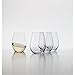 Spiegelau Authentis Wine Glasses, Set of 4, European-Made Lead-Free Crystal, Modern Stemless, Dishwasher Safe, Professional Quality Stemless Wine Glass Gift Set, 22 oz