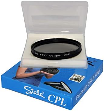 Stela Filter RI-PRO1 CPL 58mm Circular polariser CPL Filter Compatible with Nikon D3300 Kit AF-P 70-300mm ED VR