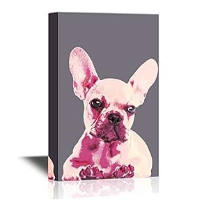 Canvas Wall Art - Artistic Art Illustration on Dark Purple Background - Gallery Wrap Modern Home Art | Ready to Hang - 12x18 inches