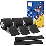 poshei Kinesiology Tape Precut, Elastic Therapeutic Sports Tape - Pain Relief Adhesive for Shoulder Knee Elbow Ankle, Waterproof, Breathable, Latex Free