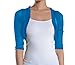 Fashion Secrets Junior`s Sheer Chiffon Bolero Shrug Jacket Cardigan 3/4 Sleeve
