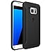 Galaxy S7 Edge Case, Poetic QuarterBack [Corner/Bumper Protection][Replaceable back][No Bulk][Dual Protection]- Stylish PC+TPU Protective Case for Samsung Galaxy S7 Edge (2016) Black