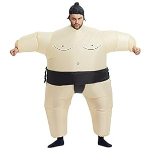 TOLOCO Inflatable Adults Sumo Wrestler Wrestling Suits Costume | Inflatable Costumes For Adults | Halloween Costume