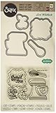 Sizzix Framelits Die Set with Stamps Baked with Love by Lori Whitlock (4 Pack)